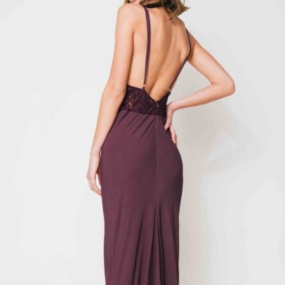 SOLD*** Flynn Skye Dress Paris Mulberry Lace Maxi Formal Occasion Small
